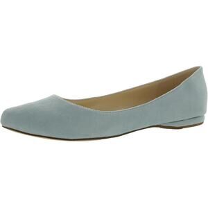 New Nine West SpeakUp Flat Women's Size 6 M Pale Blue Almond Toe Flaw Sky